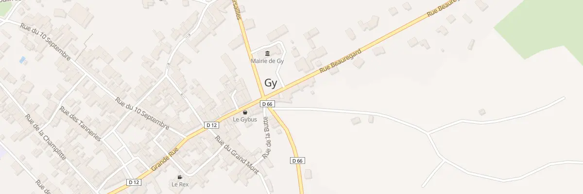 Plan de Ville de Gy à Gy