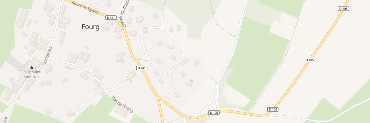 Plan du 8 Rue de la Carriere à Fourg