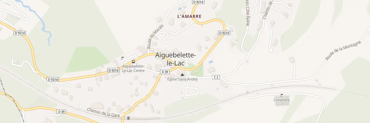 Plan du Bourg à Aiguebelette-le-Lac