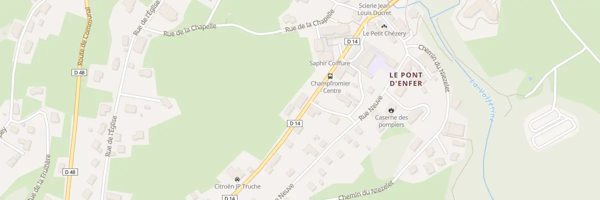 Plan du 668 Rte des Burgondes à Champfromier