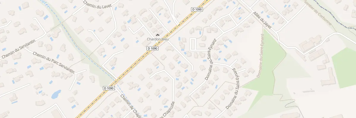 Plan du 2190 Rue Général de Gaulle à Montbonnot-Saint-Martin