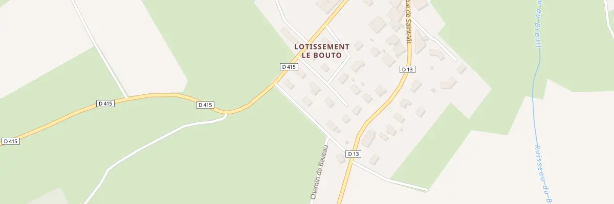 Plan du 4 Che du Croto à Lavernay