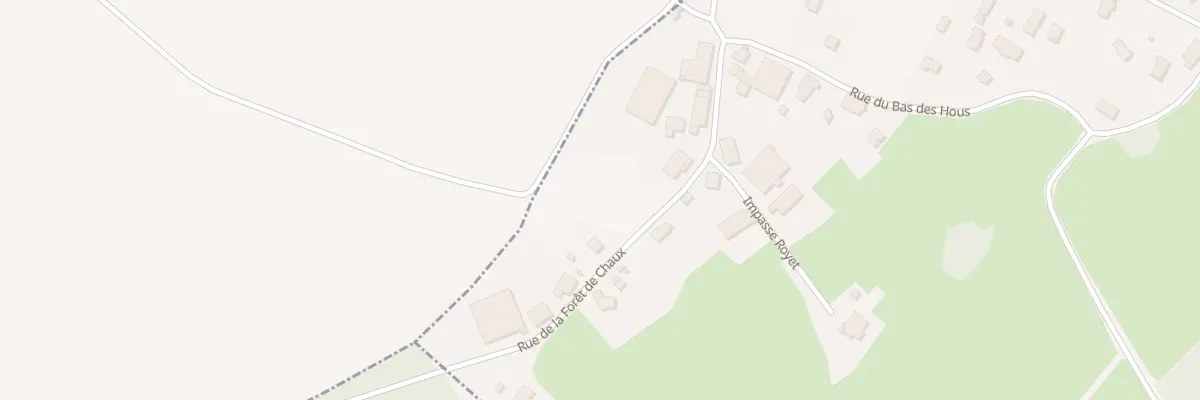 Plan du 10 Rue Foret de Chaux à Roset-Fluans