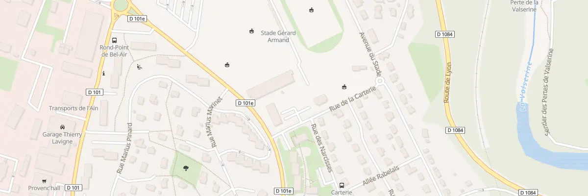 Plan du 9002 Rue des Narcisses à Valserhône