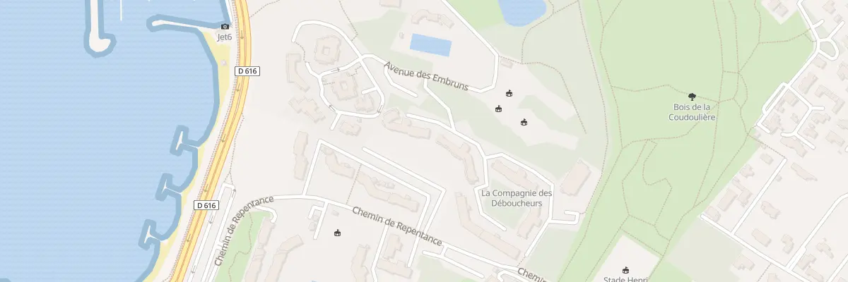 Plan du 100 All de la Pinède à Six-Fours-les-Plages