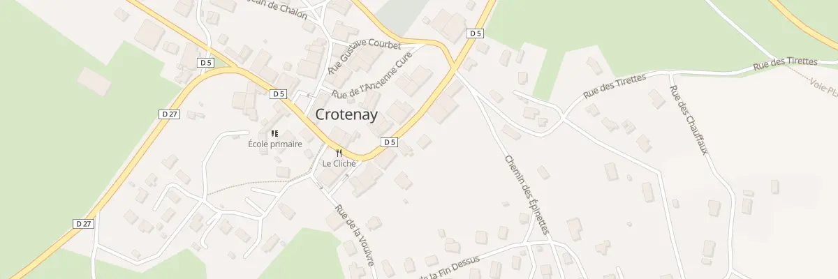 Plan du 30 Rue Rouget de Lisle à Crotenay