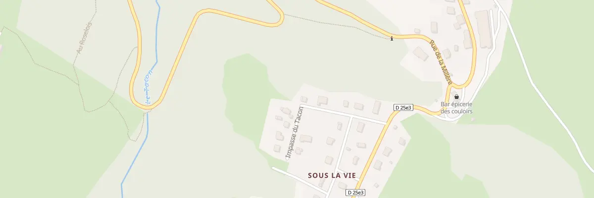 Plan du 3 Rue de sous les Côtes aux Bouchoux