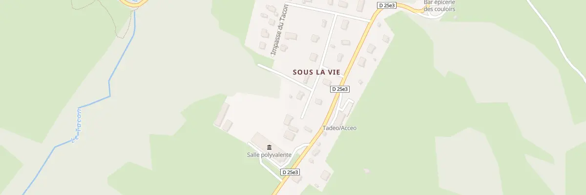 Plan du 2 Rue du Champ Traverset aux Bouchoux