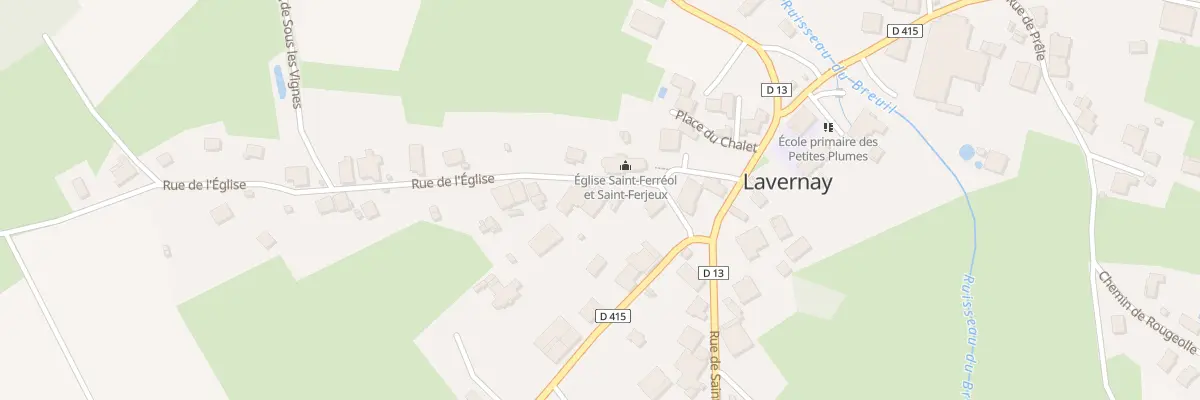 Plan du 3B Rue de l’Eglise à Lavernay