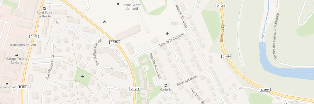 Plan du 324 Rue des Narcisses à Valserhône