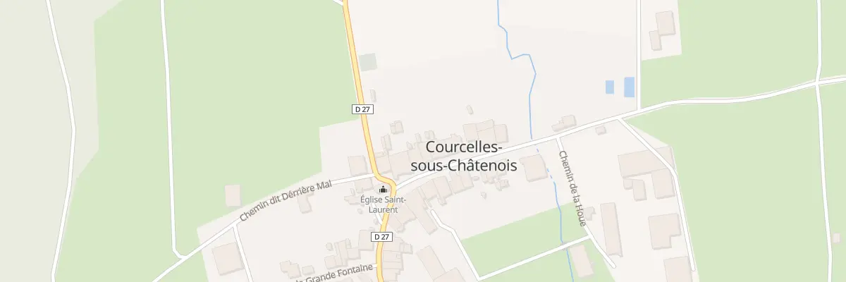 Plan du 7 Rue de l’Houe à Courcelles-sous-Châtenois