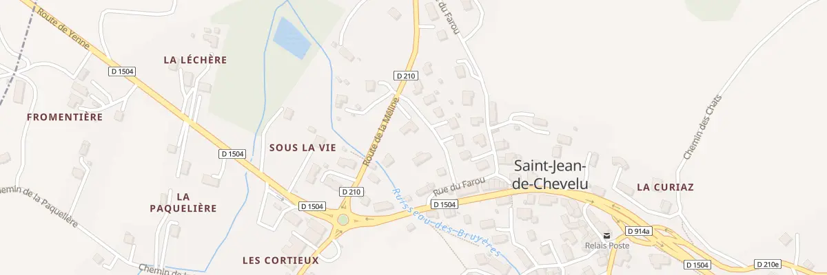 Plan du 5223 Pre de la Grange à Saint-Jean-de-Chevelu