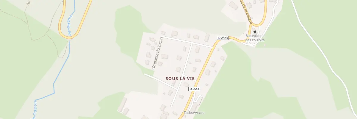 Plan du 7 Rue des Gentianes aux Bouchoux