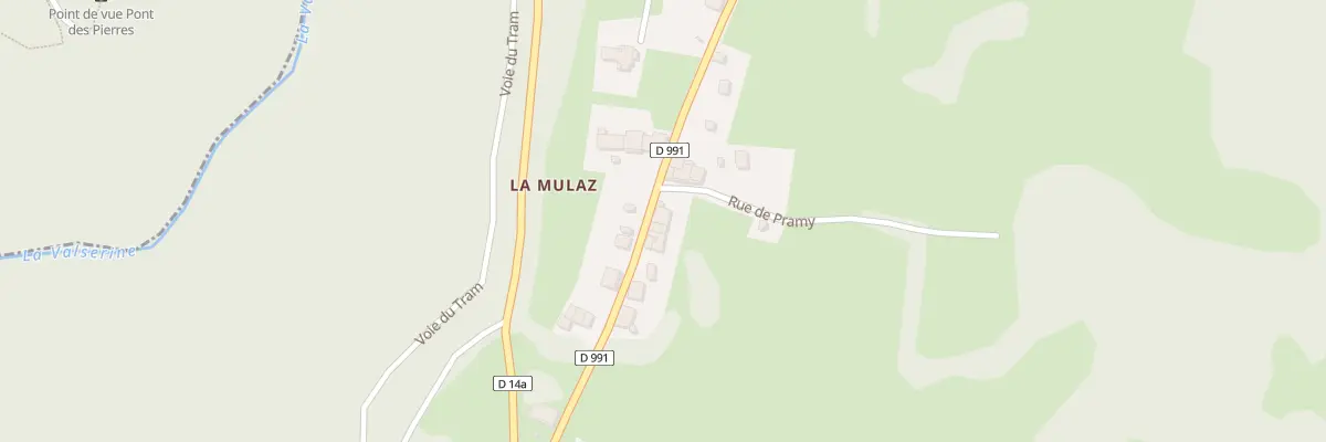 Plan du 5090 La Mulaz à Confort