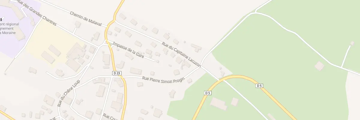 Plan du 12 Rue Capitaine Lacuzon à Crotenay
