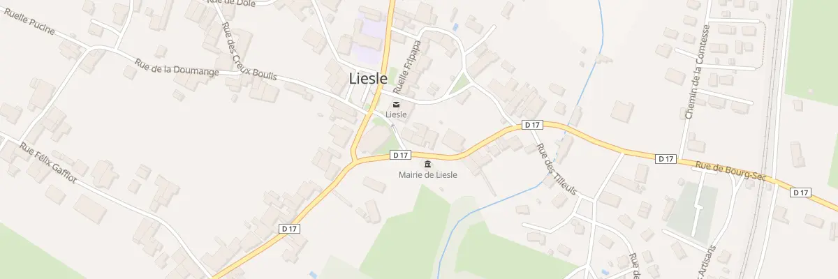 Plan du 7 Rue de Bourg Sec à Liesle