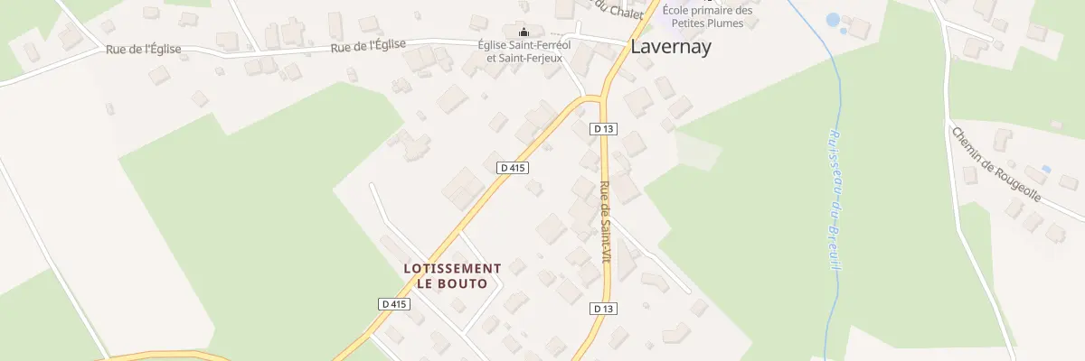 Plan du 1 Rue de la Ceriseraie à Lavernay