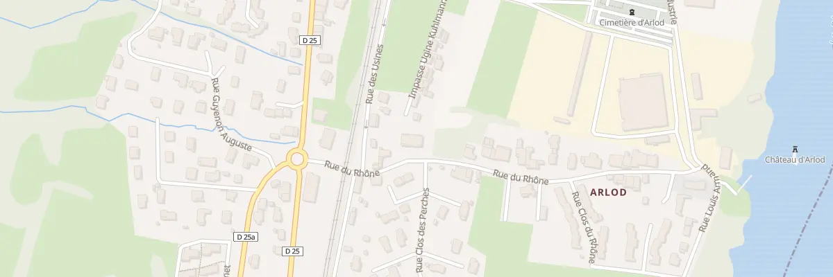 Plan du 125 Rue du Rhône à Valserhône