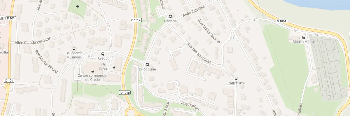 Plan du 121 Rue des Narcisses à Valserhône