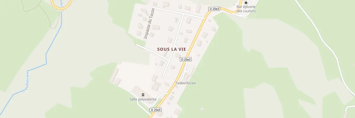 Plan du 6 Rue du Champ Traverset aux Bouchoux