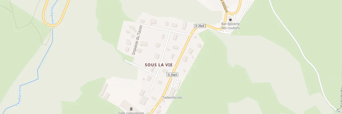 Plan du 1 Rue des Gentianes aux Bouchoux