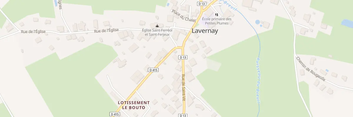 Plan du 4 Rue de Saint-Vit à Lavernay