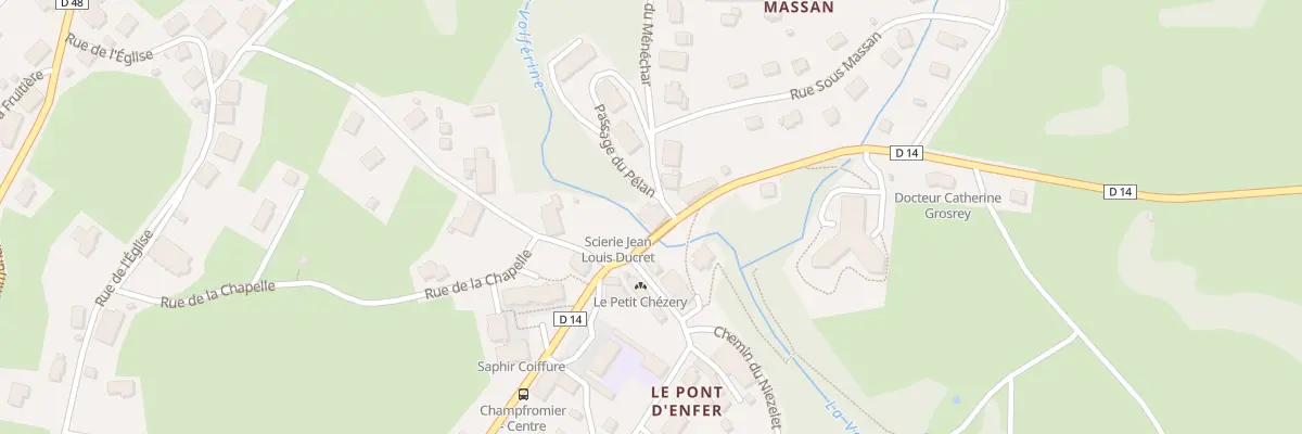 Plan du 434 Rte des Burgondes à Champfromier