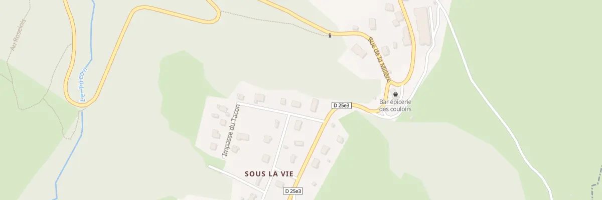 Plan du 5 Rue des Gentianes aux Bouchoux