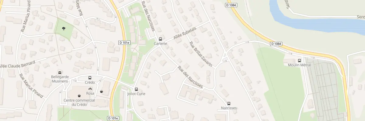 Plan du 124 Rue des Narcisses à Valserhône