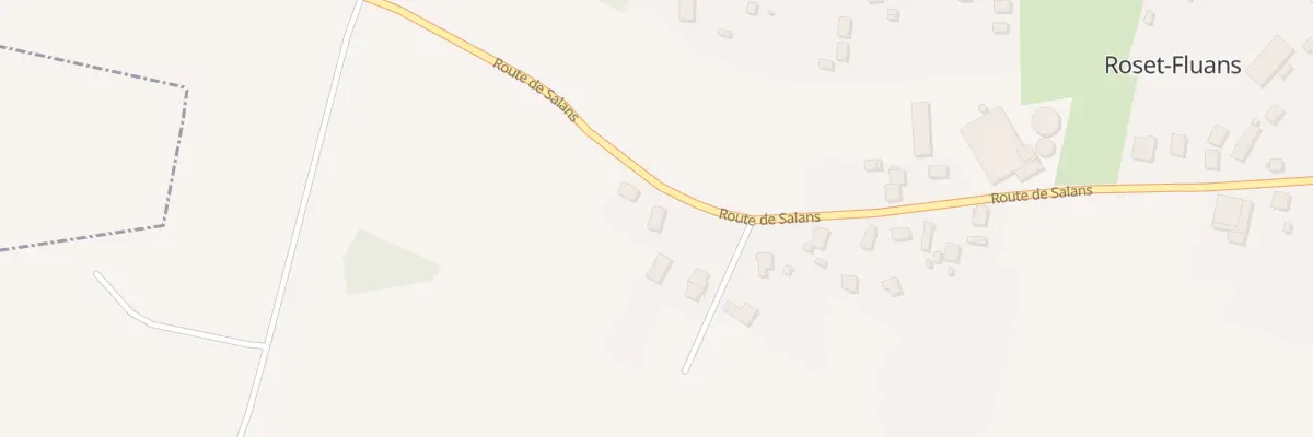 Plan du 59 Rue de Salans à Roset-Fluans