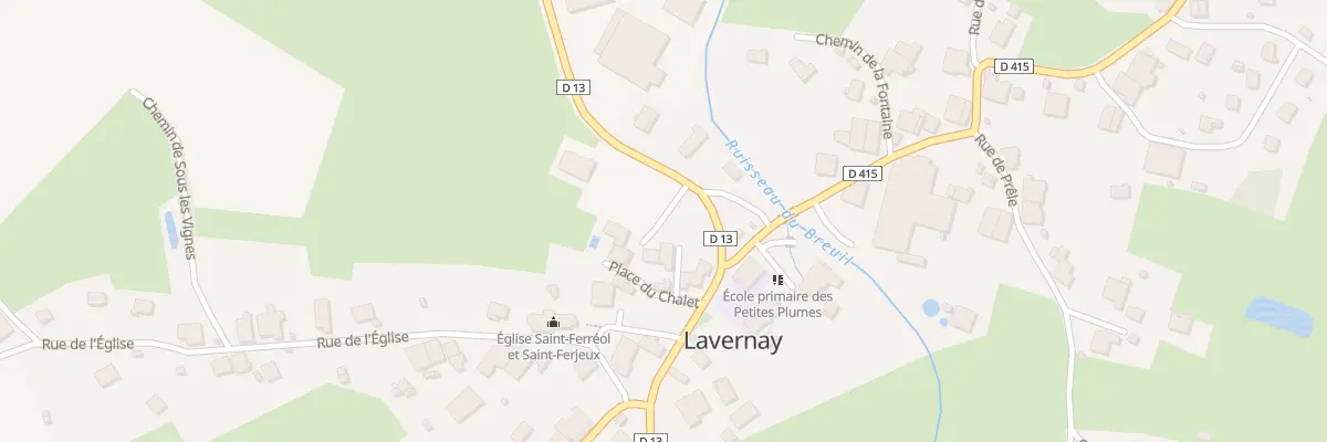 Plan du 1A Rue de Marnay à Lavernay