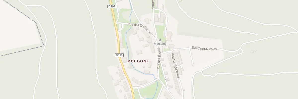 Plan de la Rue des Ecoles à Haucourt-Moulaine