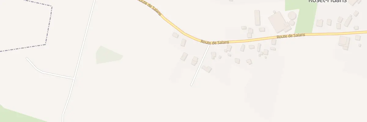 Plan du 57 Rue de Salans à Roset-Fluans