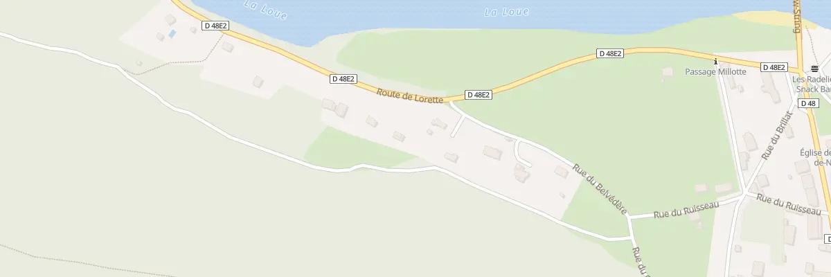 Plan du 7 Rte de Lorette à Port-Lesney