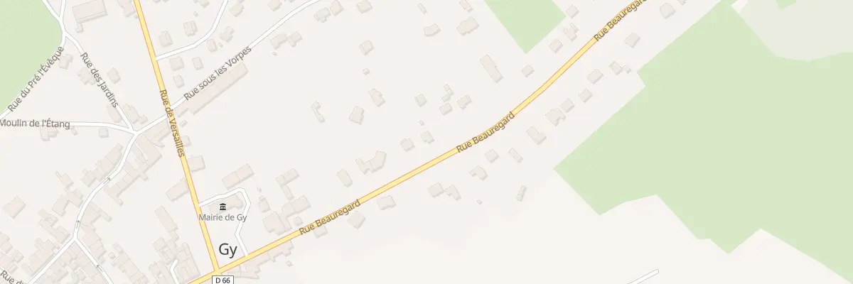 Plan du 17 Rue de Beauregard à Gy
