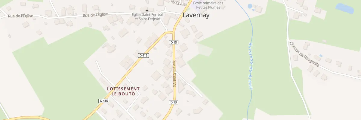 Plan du 5A Rue de Saint-Vit à Lavernay