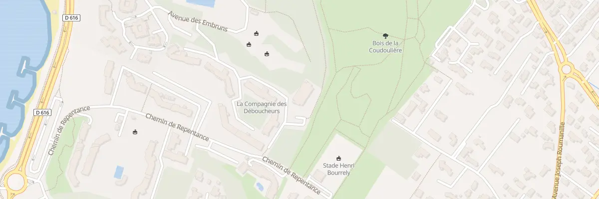 Plan du 480 All de la Pinède à Six-Fours-les-Plages