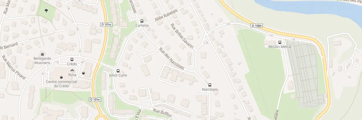 Plan du 62 Rue des Narcisses à Valserhône