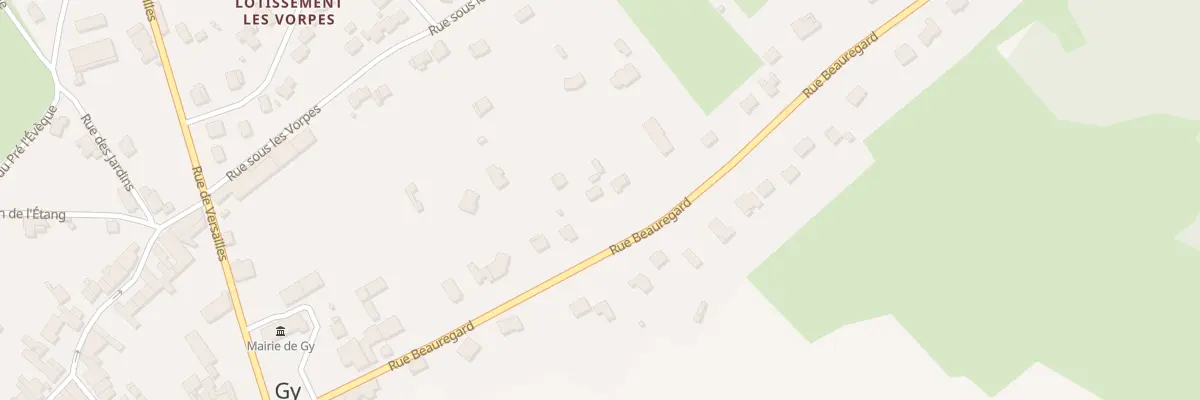 Plan du 21 Rue de Beauregard à Gy