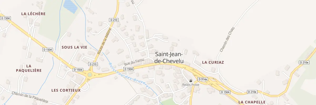 Plan du 16 Pas du Facteur à Saint-Jean-de-Chevelu