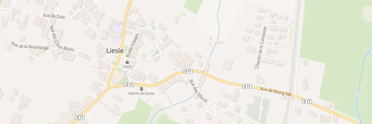 Plan du 17 Rue de Bourg Sec à Liesle