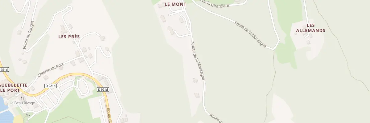 Plan du 1513 Rte de la Montagne à Aiguebelette-le-Lac