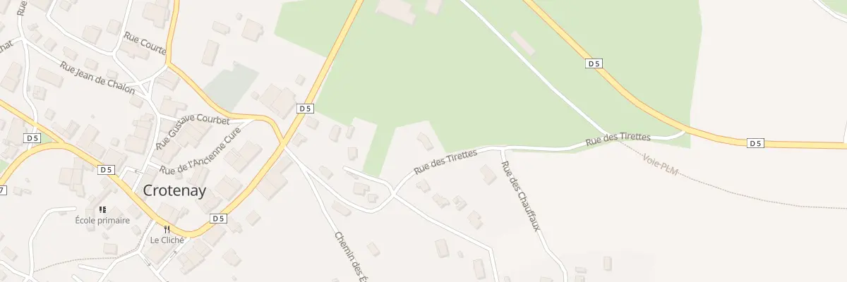 Plan du 7 Rue des Tirettes à Crotenay