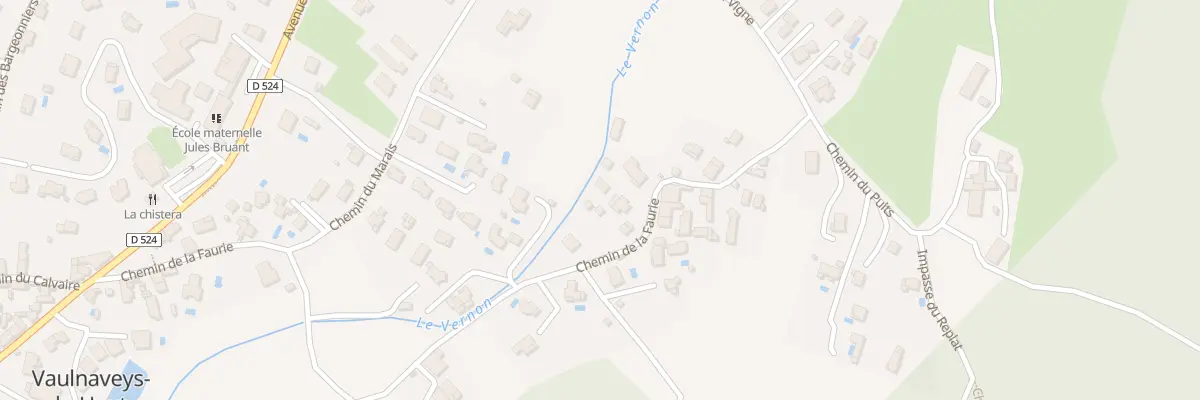 Plan du 609 Che de la Faurie à Vaulnaveys-le-Haut