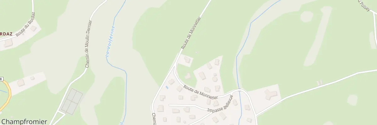 Plan du 484 Rte de Monnetier à Champfromier