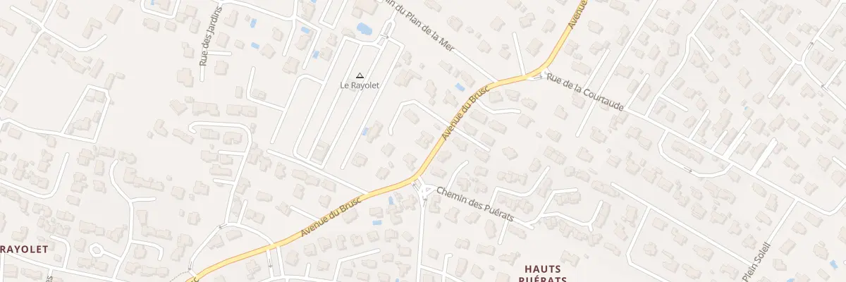 Plan du 1180 Av du Brusc à Six-Fours-les-Plages
