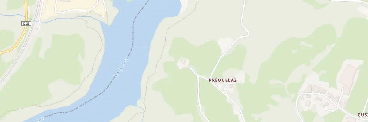 Plan du 696 Rte de Prequelaz à Saint-Germain-sur-Rhône