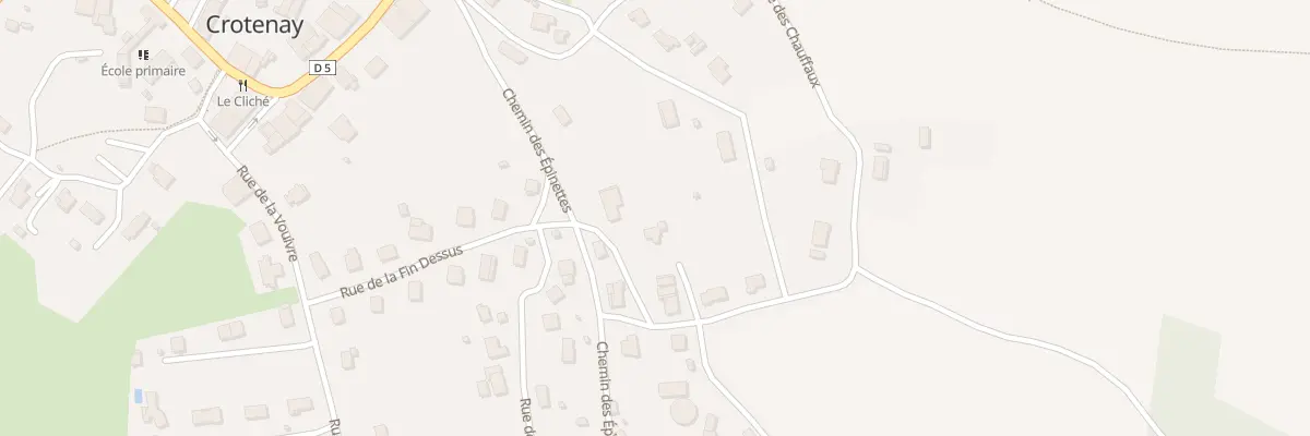 Plan du 5 Rue des Chauffaux à Crotenay