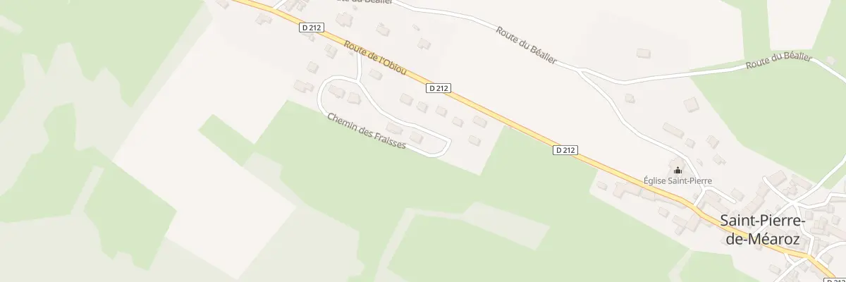 Plan du 118 Che des Fraisses à Saint-Pierre-de-Méaroz