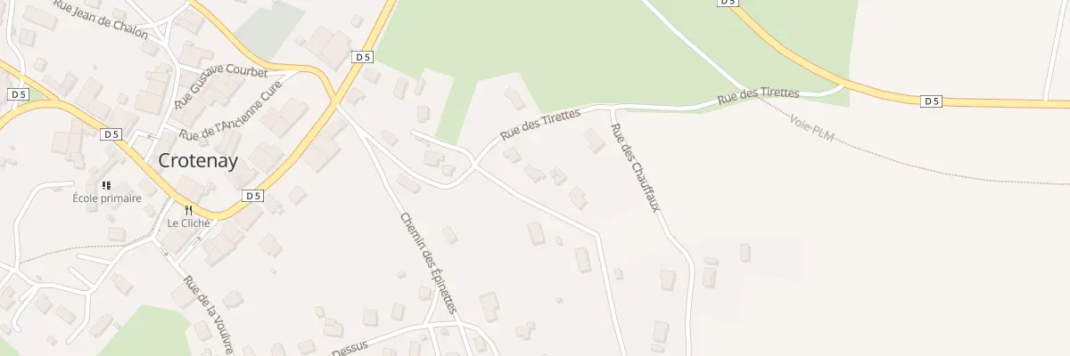 Plan du 5283 Che de Montsogeon à Crotenay